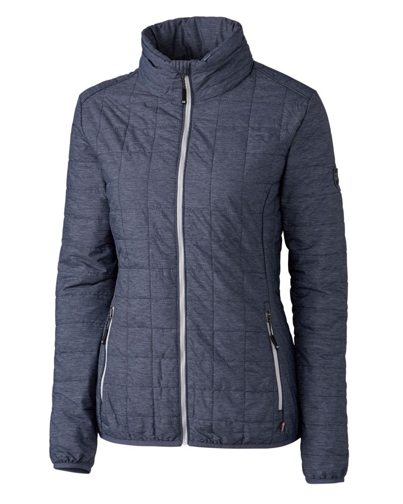 Cutter & Buck Rainier Recycled Insulated Puffer Womens Full Zip Jacket 155